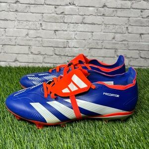 Adidas Predator Blue and Orange Cleats s 8.5
